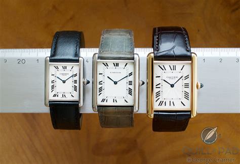 mens cartier tank sizes